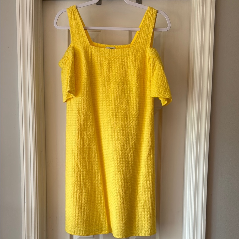 J. Crew Yellow One Shoulder Sundress